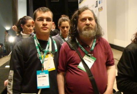 Richard Stallman na abertura do FISL 10